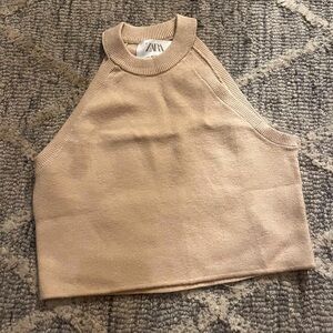 Zara top, cream, kids 11/12